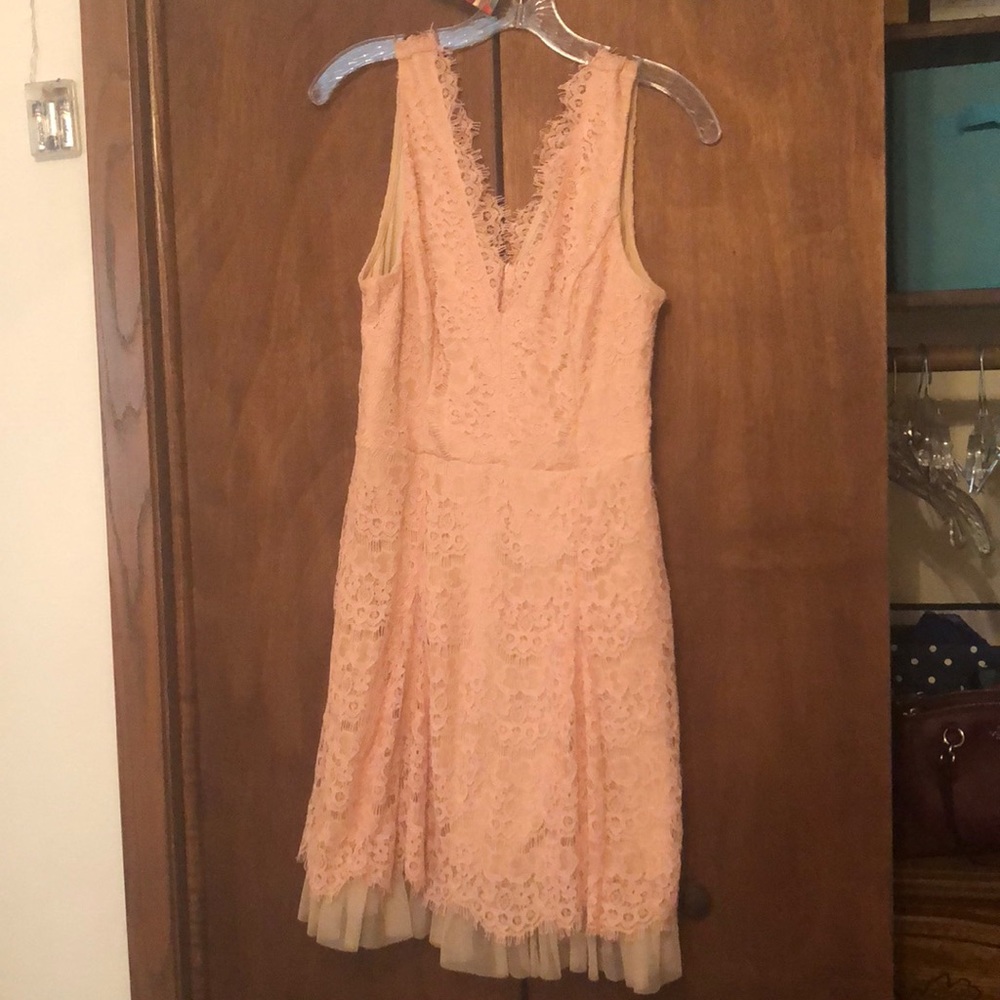 Beautiful light pink lace dress